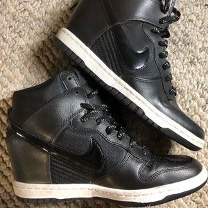 Black Nike Platform Shoes size 7 worn twice